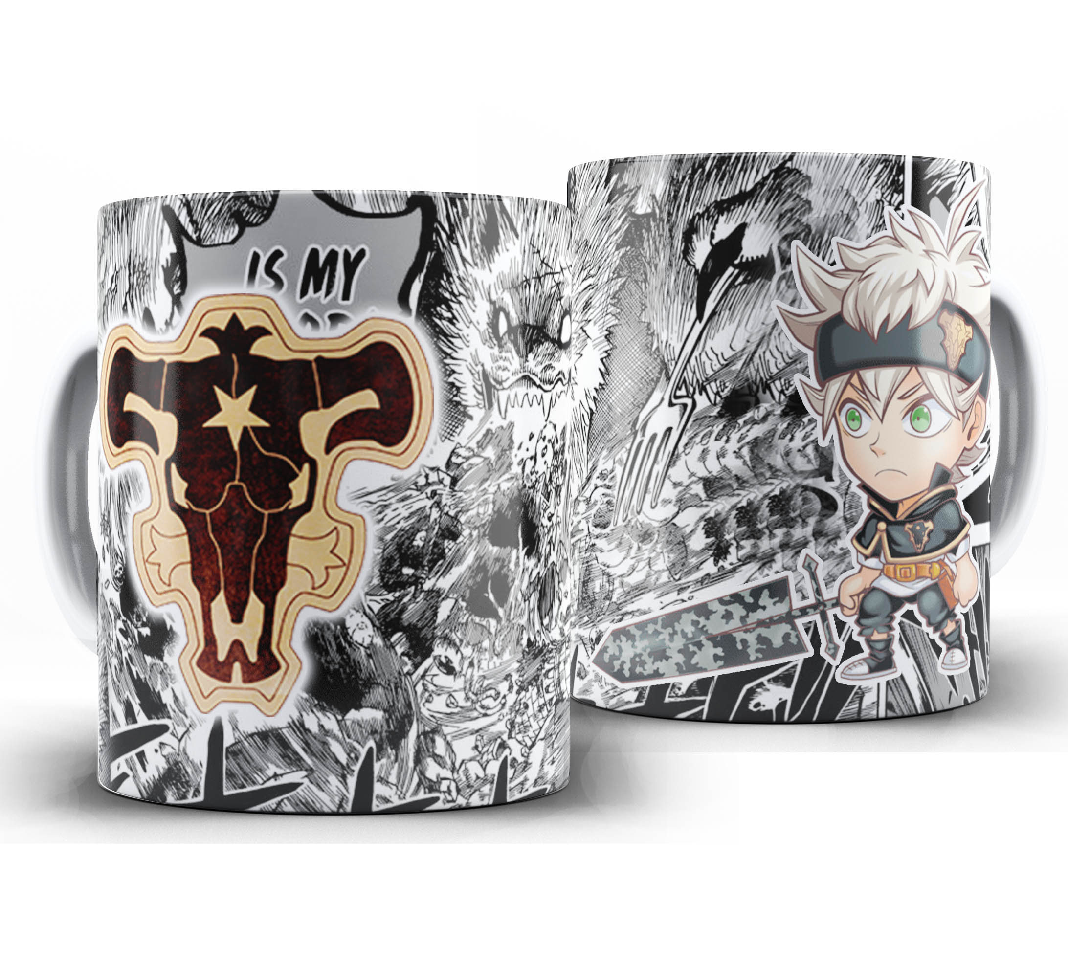 Caneca Anime - Black Clover Chibi - Asta